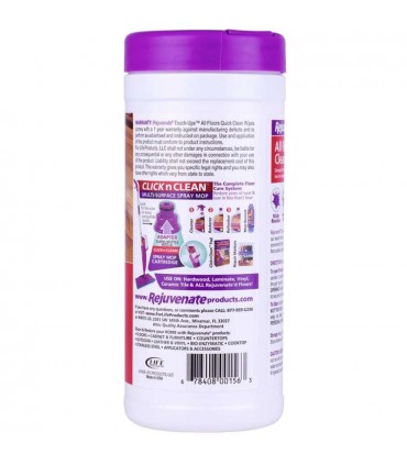 Rejuvenate All Floors Quick Clean Wipes - 30 Count