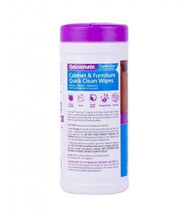Rejuvenate Cabinet and Furniture Quick Cleaner Wipes - 30 Count