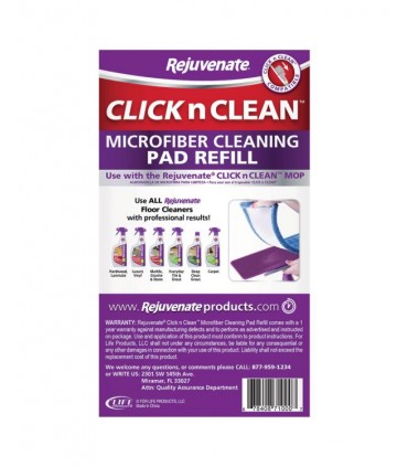 Rejuvenate Click n Clean Microfibre Cleaning Pad Refill