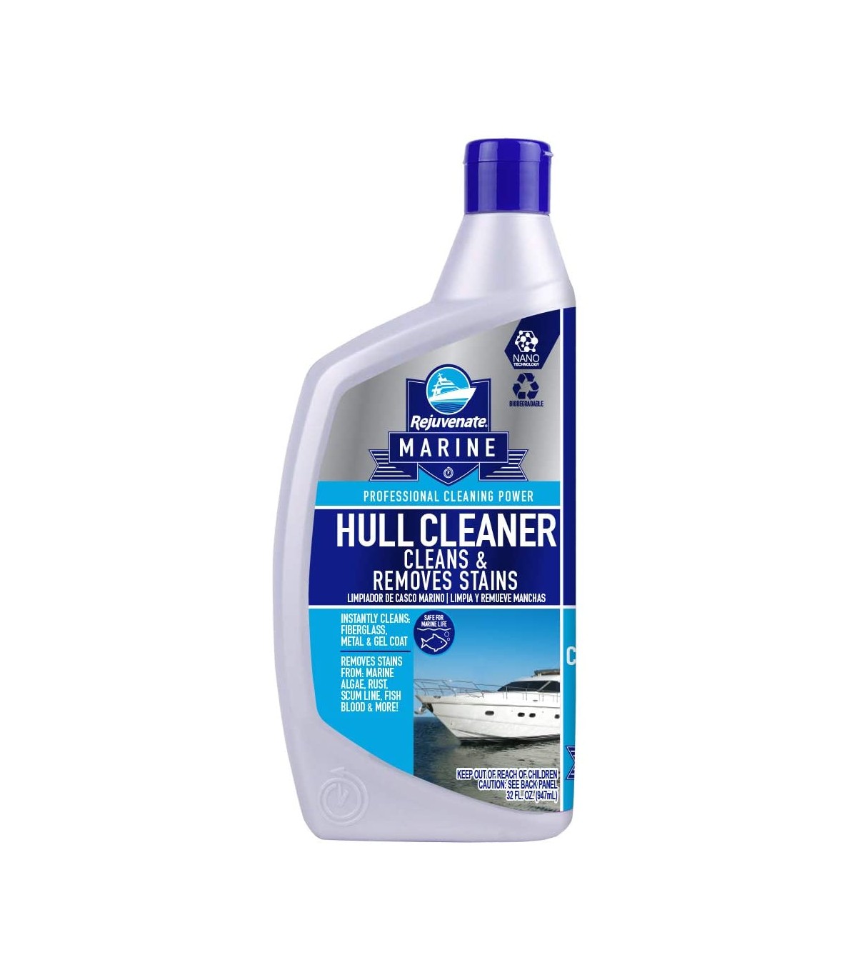 Presta Marine Hull & Deck Cleaner - 22oz Bottle For Boat Cleaning & Maintenance [166022]