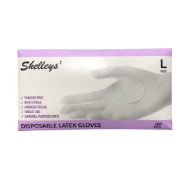 Shelley's Disposable Latex Gloves - Large