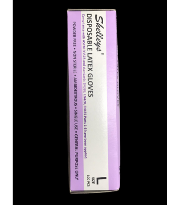 Shelley's Disposable Latex Gloves - Large