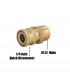 1/4" Quick Click Connector With M22 Male Threaded