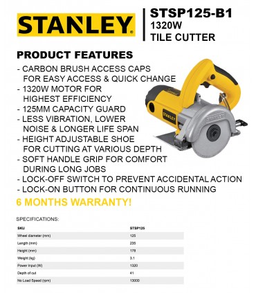 Stanley 125mm Tile Cutter STSP125