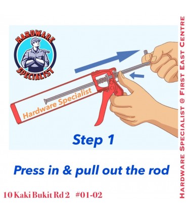 Silicone Cartridge Caulking Gun