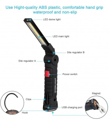 Rechargeable LED Work Light (5 Modes)
