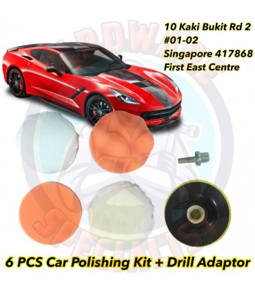 Hardware Specialist Car Polishing Foam Pad Kit with Adaptor