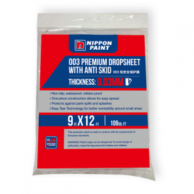 Nippon Plastic Drop Cloth 9Ft x 12Ft (0.03mm Thickness)