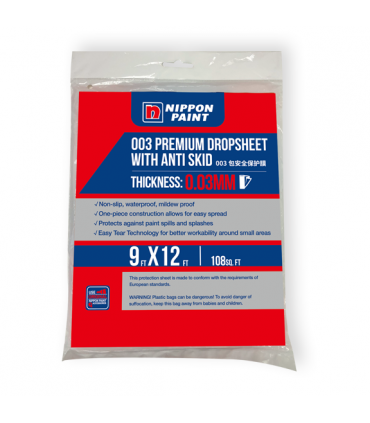 Nippon Plastic Drop Cloth 9Ft x 12Ft (0.03mm Thickness)