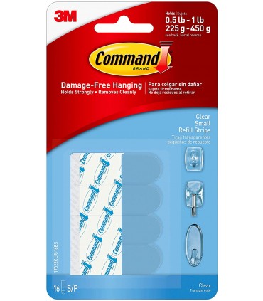 3M Command Clear Small Refill Strips