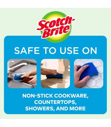 3M Scotch-Brite Non-Scratch Scrub Sponge - 3/Pack