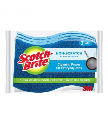 3M Scotch-Brite Non-Scratch Scrub Sponge - 3/Pack