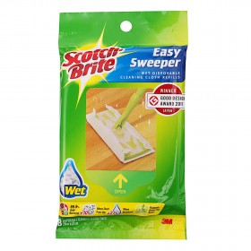 3M Scotch-Brite Easy Sweeper Wiper Wet Refill - 8 Sheets