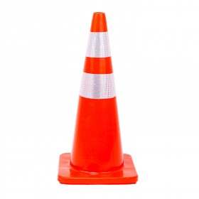 PVC Traffic Reflective Safety Cone - Orange