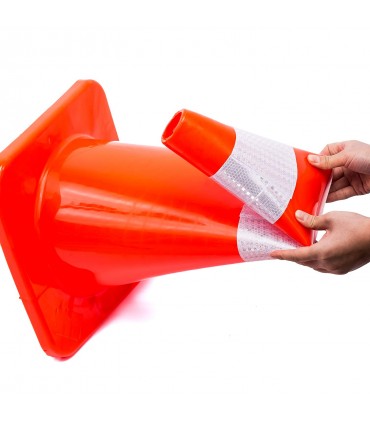 PVC Traffic Reflective Safety Cone - Orange