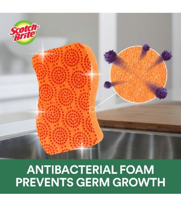 3M Scotch-Brite Scrub Dots Non-Scratch Sponge