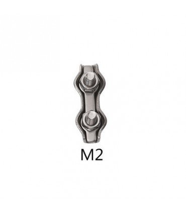 Stainless Steel 304 Wire Rope Double Grip Cable Clamp