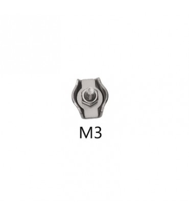 Stainless Steel 304 Wire Rope Single Grip Cable Clamp