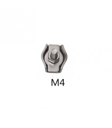 Stainless Steel 304 Wire Rope Single Grip Cable Clamp