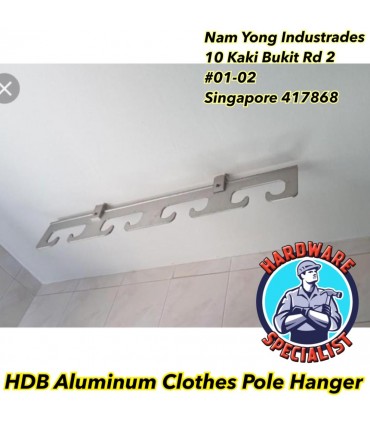 Heavy Duty Aluminum 8 Pole Clothes Hanger N8A - 1 Pair