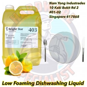 Akron Bright Star Low Foaming Dishwashing Liquid Lemon - 5 Litre