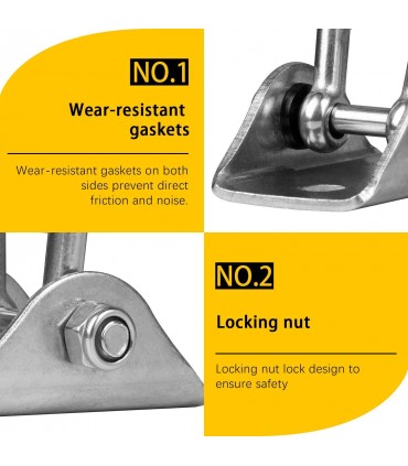 Hardware Specialist 304 Stainless Steel 360° Swing Hook Lock