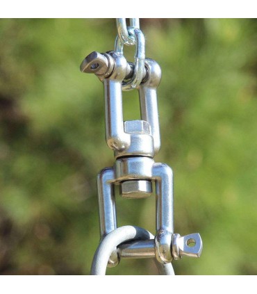 Stainless Steel 304 Swivel Double Jaw Shackle