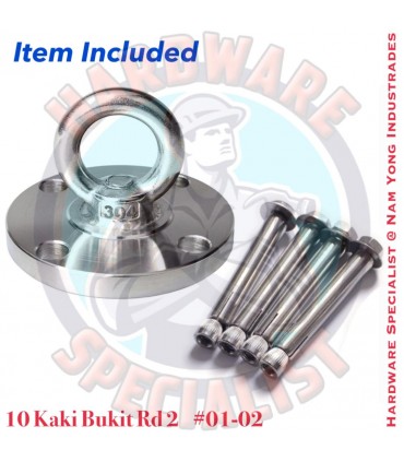 Stainless Steel 304 Ceiling Mount Bracket (Rigid)