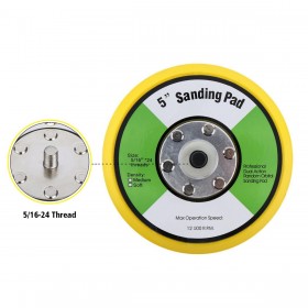 5 Inch Velcro Sanding Pad For Air Sander