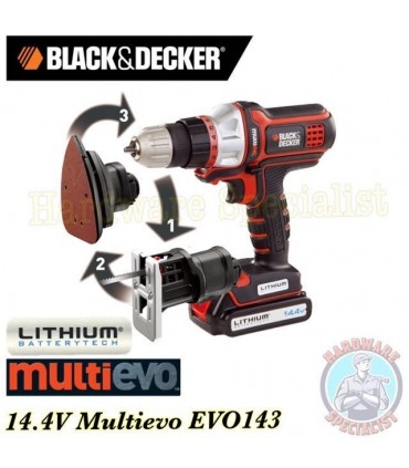 Black and Decker 14.4V Multi-Tool MultiEvo EVO143