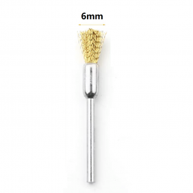 1/8" Shank Brass Coated Wire Brush