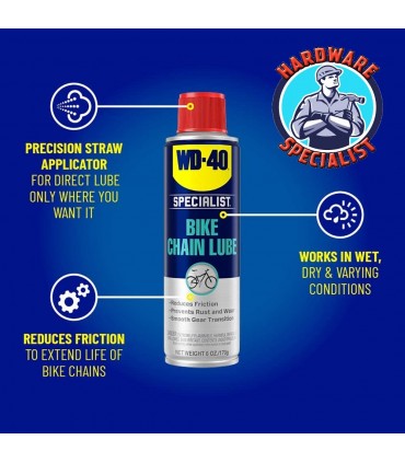WD40 Specialist Bike Chain Lube 180ml