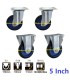 Prestar 5 Inch Standard Swivel & Rigid Castor Wheel