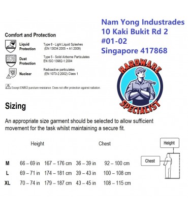 3M 4515 Protective Coverall Safety PPE (Full Body Coverage)
