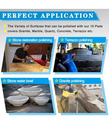 Diamond Polishing Pad For Wet / Dry Stone Polishing
