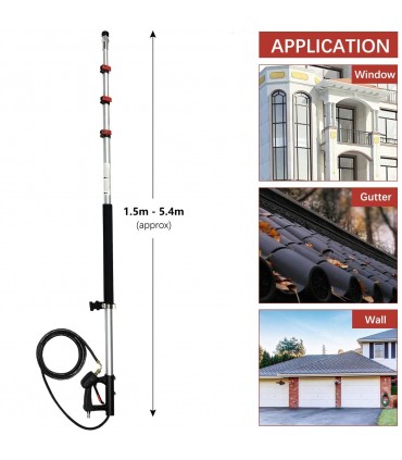 Hardware Specialist Telescopic Extension Lance For Pressure Washer