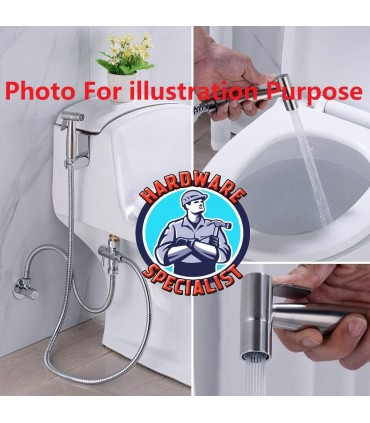 Hardware Specialist Stainless Steel Handheld Bidet Sprayer Set