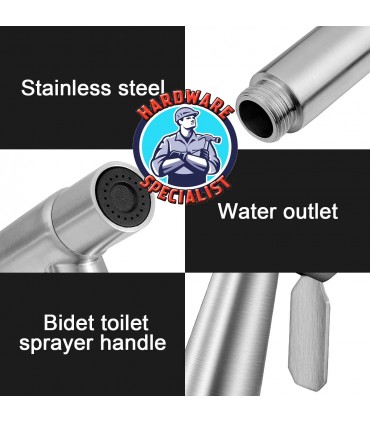 Hardware Specialist Stainless Steel Handheld Bidet Sprayer Set