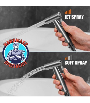 Hardware Specialist Stainless Steel Handheld Bidet Sprayer Gun