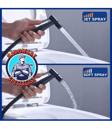 Hardware Specialist Black Stainless Steel Bidet Sprayer Gun