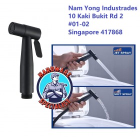 Hardware Specialist Black Stainless Steel Bidet Sprayer Gun