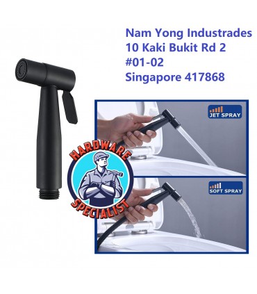 Hardware Specialist Black Stainless Steel Bidet Sprayer Gun