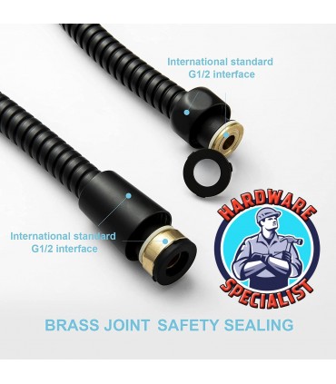 Hardware Specialist Stainless Steel Black Flexible Hose