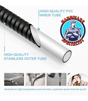 Hardware Specialist Stainless Steel Black Flexible Hose