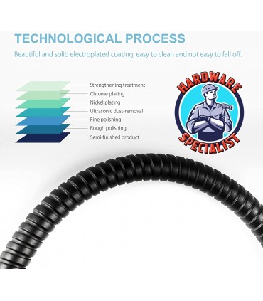 Hardware Specialist Stainless Steel Black Flexible Hose