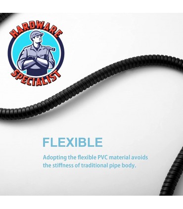 Hardware Specialist Stainless Steel Black Flexible Hose