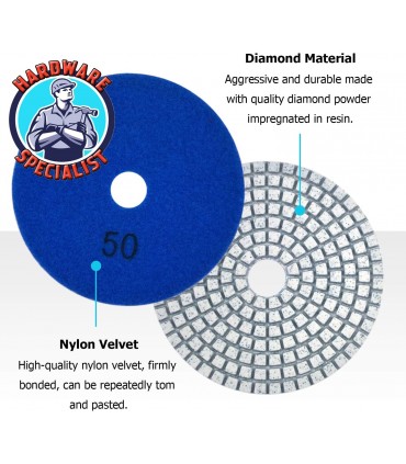 Diamond Polishing Pad For Wet / Dry Stone Polishing