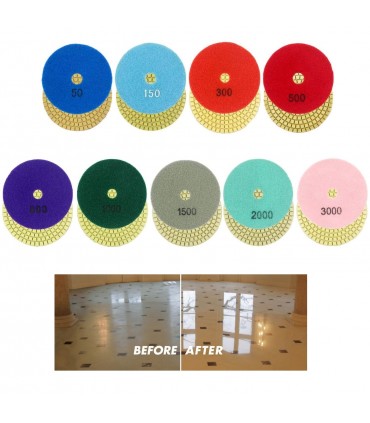 Diamond Polishing Pad For Wet / Dry Stone Polishing