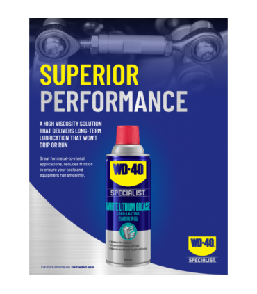 WD40 Specialist High Performance White Lithium Grease 360ml