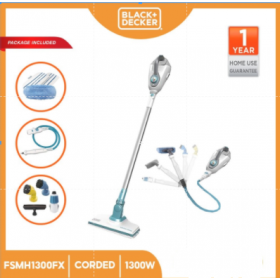 BLACK + DECKER 6 in 1 Steam Mop with Floor Extension